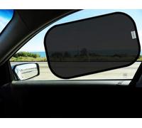 Kinder Fluff Tendina Parasole per Finestrino Auto (4x) - L'unica Tendina Parasole Certificata per Finestrino per Bambini che ha Dimostrato di Bloccare i UVR al 99,9% - Protezione Solare per Auto - G