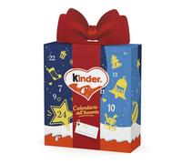 Kinder Giftbox - Calendario Avvento 2026, 214 gr | Calendario dell'Avvento con 24 cioccolatini e snack assortiti Kinder, idea regalo