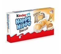 Kinder Happy Hippo Biscuits latte e nocciola custodia da 50 pezzi