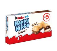Kinder Happy Hippo, Wafer con Granella al Cacao e Ripieno Cremoso al Latte e Cacao, 5 Pezzi da 20,7g