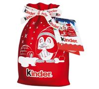 Kinder Happy Snack Sacchetto Natalizio Sacco Decorato con Kinder Cioccolato, Bueno, Cereali e Maxi 290g (2023)