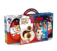 Kinder Joy - Set di 3 Uova con Sorpresa, Due Croccanti Waferini Dentro a un Doppio Strato di Crema al Latte e Crema al Cacao, un Gioco, Snack Dolce Ottimo per Merenda, Confezione da 60 gr