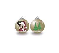 Kinder Kerstballen Mickey Goud 10X6Cm TOY NUOVO