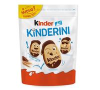 Kinder Kinderini, Biscotti Frollini al Latte e Cacao con Cremosi Decori Gusto Kinder, Ottimi a Colazione, Confezione da 2000 gr