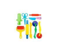 Kinder Knet-Werkzeug 9-Piece Play Dough Tool Set with Roller, Cutters, Scissors, Extruder, Plastic Knife for Kids