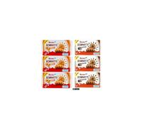 Kinder Kornetti, Set 6 Confezioni Miste di Cornetti al Cioccolato e alla Pesca, 252g,+ key smarter italy shop service