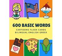 Kinder Language 600 Basic Words Cartoons Flash Cards Bilingual Engli (Tascabile)