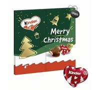 Kinder Love Mini Edizione Merry Christmas Confezione con 25 Cuori di Cioccolato Finissimo al Latte con Ripieno al Latte 107g con Portachiavi CAIYA®