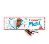 Kinder Maxi - 48 Barrette Ripiene al Latte e Ricoperte di Finissimo Cioccolato Puro Cacao, Senza Glutine, Ideali Come Dolcetti per Halloween, Feste e Compleanni, Maxi Confezione da 1008 gr