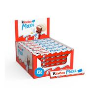 Kinder Maxi - Barra al cioccolato al cuore di latte fondente ricoperta di cioccolato Kinder - Gustare fondente e gourmet - Formato familiare - 36 barre