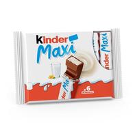 Kinder Maxi – barrette di cioccolato al latte – 6 pezzi da 21 gr (126 g)