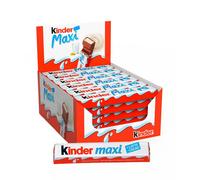 Kinder Maxi Barrette di Cioccolato al Latte Ripieno al Latte, Box 36 pezzi