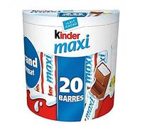 Kinder Maxi Barrette di cioccolato per bambini con mangime per latte - 20 pezzi