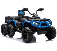 Kinder Quad Con Rimorchio Elektroauto 24V 4x4 EVA Bluetooth Mini Quad