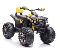 Kinder Quad Elettrico 12V 4x45W EVA LED MP3 Bluetooth Giallo Mini Quad