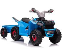 Kinder Quad Elettrico 6V Con Rimorchio LEAN TOYS ATV Bluetooth Miniquad