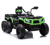 Kinder Quad Elettrico Con Rimorchio Miniquad 24V 4x4 EVA Bluetooth