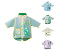 Kinder Regenjacke Outdoor Süße Muster Wasserdicht Regencape mit Kapuze Ärmeln EVA Atmungsaktiv Regenschutz Regenmantel Wiederverwendbar für Wandern Camping Reisen (giallo, XL)