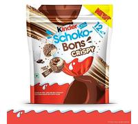 Kinder Schoko Bons Crispy Snack Dolci al Cioccolato, Cioccolatini, Idea Regalo, Confezione da 67,2 gr
