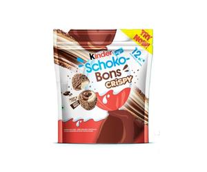 Kinder Schoko Bons Crispy Snack Dolci al Cioccolato, Cioccolatini, Idea Regalo, Confezione da 67,2 gr