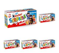 Kinder Sorpresa - Set di 15 Uova di Cioccolato al Latte con Sorpresa, Ogni Uovo Contiene un Gioco Unico, Senza Glutine, Snack Dolce Ottimo per Merenda, Confezione da 60 gr