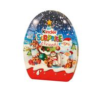 Kinder Surprise & Friends, Calendario Avvento 2024, 29 Cioccolatini Assortiti con Cioccolato al Latte Kinder, Senza Glutine, con Speciale Videomessaggio da Babbo Natale, Idea Regalo, Confezione 370 g