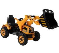 Kinder Trattorino Elettrico LEAN TOYS con Benna LED Arancione
