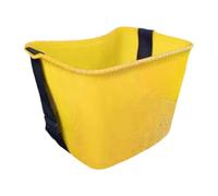 KinderCoring Cesto per La Raccolta Della Frutta Materiale PP Leggero Tracolle Regolabili Porta Verdure Multiuso Supporto Da Giardino Adatto per M, Giallo
