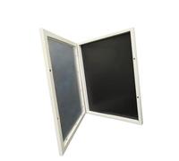 KinderCoring Cornice Porta-maglie in Legno, Teca Espositiva con Cornice Protettiva per Maglie Da Calcio, Baseball, Basket E Hockey. Ideale Come Regalo O per, Bianco, 13 pollici x 13 pollici