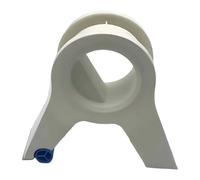 KinderCoring Masking Applicate Applicatore Nastro Decorativo Cutter Integrato Impugnatura Arrotondata Roller Pp Adatto per Finiture Porte Pavimenti Interni, Bianco