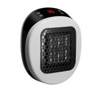 KinderCoring Mini Stufa Elettrica a Parete con Telecomando Termoconvettore Ceramico PTC con Display Timer 0- Silenzioso per Piccole Stanze S, Bianco
