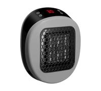 KinderCoring Mini Stufa Elettrica a Parete con Telecomando Termoconvettore Ceramico PTC con Display Timer 0- Silenzioso per Piccole Stanze S, Grigio