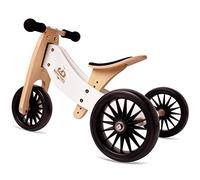 Kinderfeets Bicicletta a bilanciamento in legno 2-in-1 & triciclo Tiny Tot Plus - Bianco