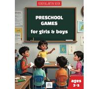 Kindergarten Activity Book 3-5: Games to Practice Reading, Writing, and Math Skills ... Large Print, 42 Puzzles and Games, Preschool Skills