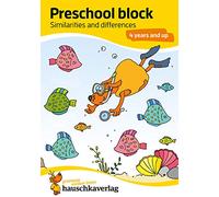 Kindergarten Activity Book from age 4 years - Spot the difference - for kids, boy and girl: Colourful puzzle block - fun educational learning: 737
