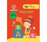 Kindergarten Alphabet Worksheet Bundle in Black and White Minimalist Style: Fun and Simple Alphabet Tracing for Early Learners