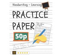 Kindergarten and pirmary school notebook learning to write 3 line K-3 | PAPERBACK | HANDWRITING: PAPER NOTEBOOK TO LEARNING WRITE. Hint of alphabet ... on each page. We recommend for Your kids.