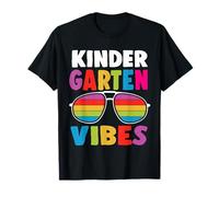 Kindergarten Back To School Sunglasses Vibes Retro First Day Maglietta