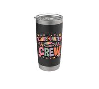 Kindergarten Crew Retro Ritorno a scuola Bicchiere termico in acciaio inox doppia parete