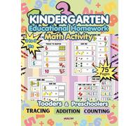 Kindergarten Educational homework (Math exercises): Fu and Engaging Math activities for young learners, including Tracing number's counting object, and simple addition exercises to build easy skills.