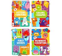 Kindergarten Educational Workbooks - Numbers & Counting, Colors & Shapes, Letters & Writing, First Words - Set of 4 Books - v13