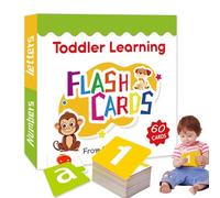 Kindergarten Flash Cards, Letter Recognition Game, Cardboard Material, Double-Sided Alphabet Learning Tool for Home School, Engaging Educational Resource for Early Childhood Development, 3.5 inches