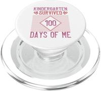 Kindergarten Grade Survived 100 Days Of Me Back To School PopSockets PopGrip per MagSafe