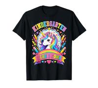 Kindergarten Here I Come Unicorn Student Back To School Maglietta