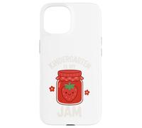 Kindergarten Is My Jam Strawberry Back to School Ragazze Ragazzi Custodia per iPhone 15