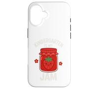 Kindergarten Is My Jam Strawberry Back to School Ragazze Ragazzi Custodia per iPhone 16