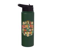 Kindergarten It's a Beautiful Day for Learning Teacher Stainless Steel Insulated Water Bottle