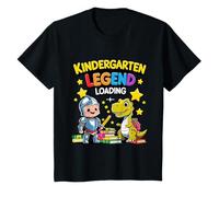 Kindergarten Legend Loading Cute Back to School Knight Dino Maglietta
