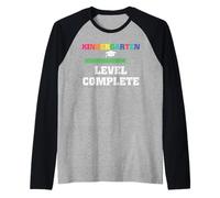 Kindergarten Level Complete Graduation Funny Back To School Maglia con Maniche Raglan