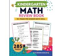 Kindergarten Math Review Book: 10+ Pages per Kinder Math Skill